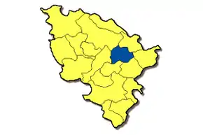 Lage der Gemeinde Karlshuld imLandkreis Neuburg-Schrobenhausen