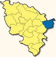 Poziția  Karlskron pe harta districtului Neuburg-Schrobenhausen