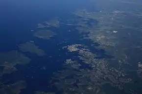 Karlskrona văzută din avion