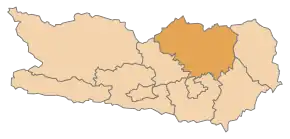 amplasarea landului Kärnten în Austria