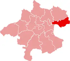 Poziția localității Districtul Perg