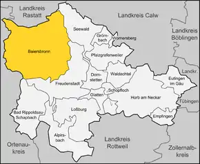 Poziția localității Baiersbronn
