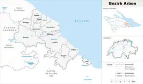 Poziția localității Arbon District