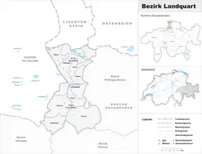 Poziția localității Landquart