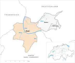 Poziția localității Basel