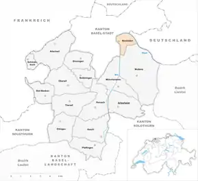 Poziția localității Birsfelden