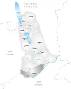 Poziția localității Emmen LU