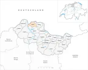 Poziția localității Koblenz AG