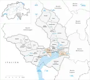 Poziția localității Locarno