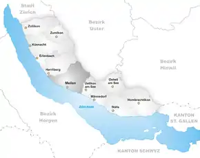 Poziția localității Meilen