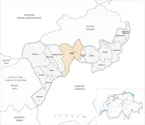 Poziția localității Olten