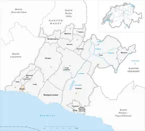 Poziția localității Paudex