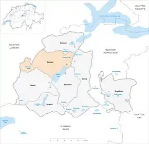 Poziția localității Sarnen