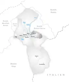 Poziția localității Termen