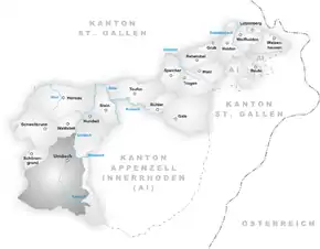 Poziția localității Urnäsch