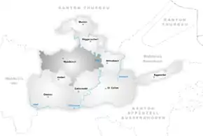 Poziția localității Waldkirch SG