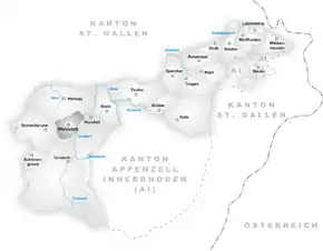 Poziția localității Waldstatt