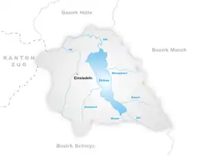 Poziția localității Einsiedeln