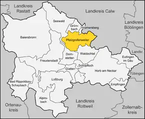 Poziția localității Pfalzgrafenweiler