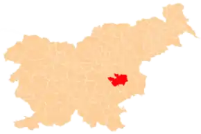 Poziția localității Sevnica