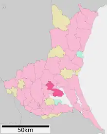 Poziția localității Kasumigaura, Ibaraki