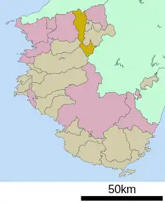 Poziția localității Katsuragi