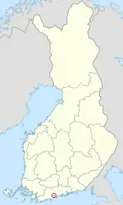 Poziția localității Kauniainen