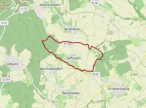 Poziția localității Keffenach