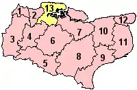 Poziția localității Kent