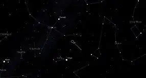 Poziția stelei Kepler-22 în Lebăda