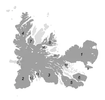 Peninsulele importante.