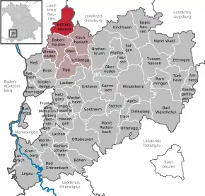 Poziția  Kettershausen pe harta districtului Unterallgäu