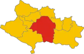 The territory of the Khorramabad inside the province of Lorestan