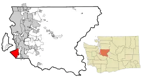 Poziția localității Federal Way