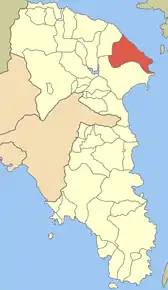 Poziția localității Grammatiko