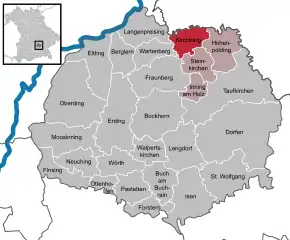 Poziția localității Kirchberg