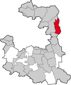 Poziția  Kirchheim b.München pe harta districtului München