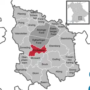 Poziția localității Kirchseeon