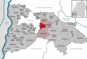 Poziția localității Kirchzarten