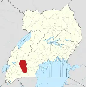 Poziția localității Kiruhura