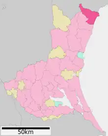 Poziția localității Kitaibaraki