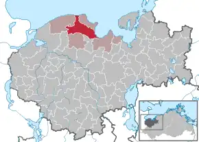 Poziția localității Klütz