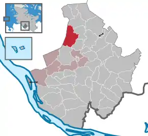 Poziția  Klein Offenseth-Sparrieshoop pe harta districtului Pinneberg