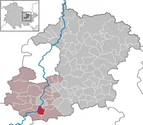 Poziția  Kleineutersdorf pe harta districtului Saale-Holzland-Kreis