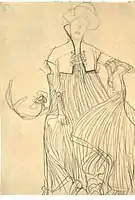 O altă schiță pregătitoare