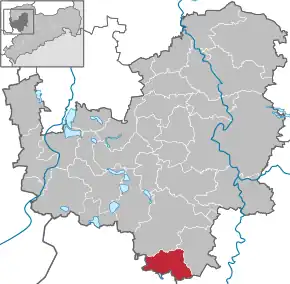 Poziția localității Kohren-Sahlis