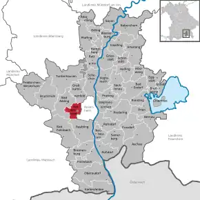 Poziția localității Kolbermoor