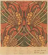 Design textil de Koloman Moser (1899)