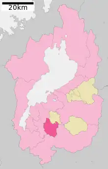 Poziția localității Konan