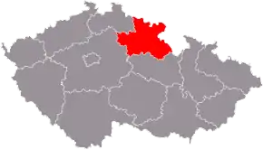 Poziția regiunii Hradec Králové